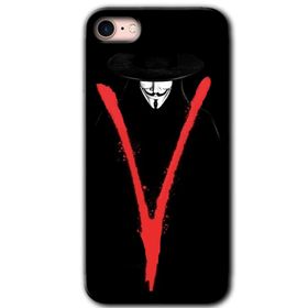 Apple iPhone 8 V for Baskılı Uyumlu Silikon Kılıf