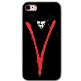 Apple iPhone 8 V for Baskılı Uyumlu Silikon Kılıf