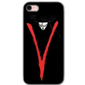 Apple iPhone 8 V for Baskılı Uyumlu Silikon Kılıf