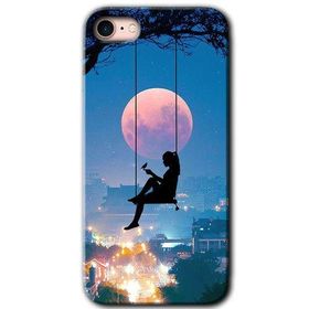 Apple iPhone 8 Yalnız Kadın Baskılı Uyumlu Silikon Kılıf