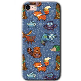 Apple iPhone SE 2020 Animals Funny Baskılı Uyumlu Silikon Kılıf