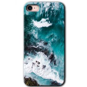 Apple iPhone SE 2020 Deniz Kıyısı Baskılı Uyumlu Silikon Kılıf