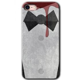 Apple iPhone SE 2020 Gentleman Blood Baskılı Uyumlu Silikon Kılıf