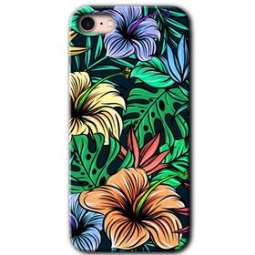 Apple iPhone SE 2020 Hibiscus Flowers Baskılı Uyumlu Silikon Kılıf
