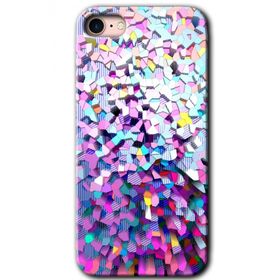 Apple iPhone SE 2020 Mosaic Fragments Colorfull Baskılı Uyumlu Silikon Kılıf