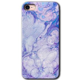 Apple iPhone SE 2020 Spots Lilac Baskılı Uyumlu Silikon Kılıf