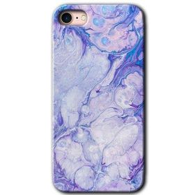 Apple iPhone SE 2020 Spots Lilac Baskılı Uyumlu Silikon Kılıf
