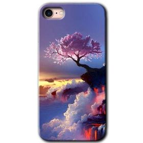 Apple iPhone SE 2020 Wash Red Wall Baskılı Uyumlu Silikon Kılıf