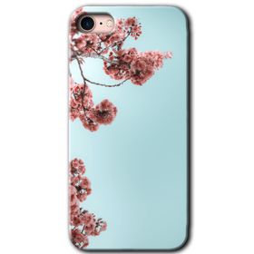 Apple iPhone SE 2022 Japon Çiçeği Baskılı Uyumlu Silikon Kılıf