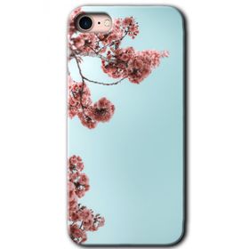 Apple iPhone SE 2022 Japon Çiçeği Baskılı Uyumlu Silikon Kılıf