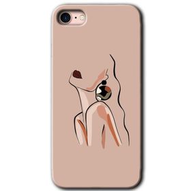 Apple iPhone SE 2022 Mat Çiçek Baskılı Uyumlu Silikon Kılıf