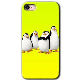 Apple iPhone SE 2022 Penguenler Baskılı Uyumlu Silikon Kılıf