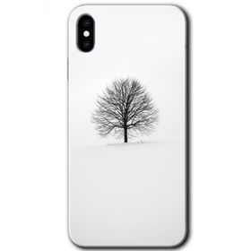 Apple iPhone X Alone Tree Baskılı Uyumlu Silikon Kılıf