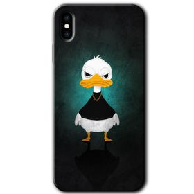 Apple iPhone X Angry Duck Baskılı Uyumlu Silikon Kılıf