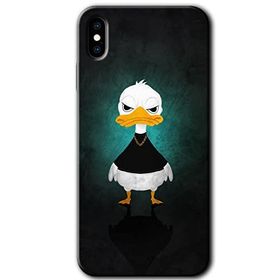 Apple iPhone X Angry Duck Baskılı Uyumlu Silikon Kılıf