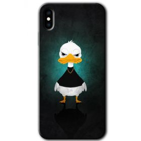 Apple iPhone X Angry Duck Baskılı Uyumlu Silikon Kılıf