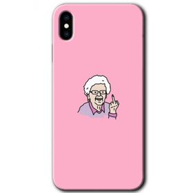 Apple iPhone X Bad Grandmother Baskılı Uyumlu Silikon Kılıf