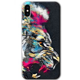 Apple iPhone X Colorfull Aslan Baskılı Uyumlu Silikon Kılıf