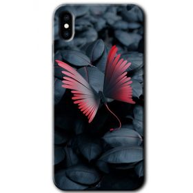Apple iPhone X Dark Butterfly Baskılı Uyumlu Silikon Kılıf