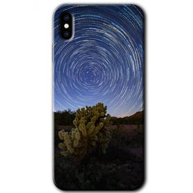 Apple iPhone X Eclipse Sky Baskılı Uyumlu Silikon Kılıf