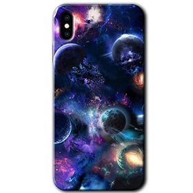 Apple iPhone X Gezegen Karışımı Baskılı Uyumlu Silikon Kılıf