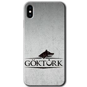 Apple iPhone X Göktürk Baskılı Uyumlu Silikon Kılıf