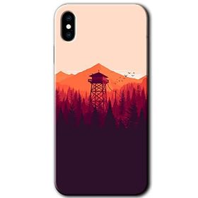Apple iPhone X Gözlem Kulesi Baskılı Uyumlu Silikon Kılıf