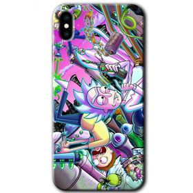 Apple iPhone X Graffiti Çizgi Film Baskılı Uyumlu Silikon Kılıf