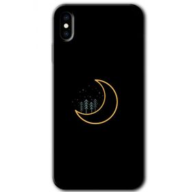 Apple iPhone X İyi Geceler Baskılı Uyumlu Silikon Kılıf