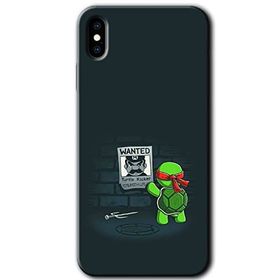 Apple iPhone X Kaplumbağa Avcısı Baskılı Uyumlu Silikon Kılıf
