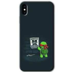 Apple iPhone X Kaplumbağa Avcısı Baskılı Uyumlu Silikon Kılıf