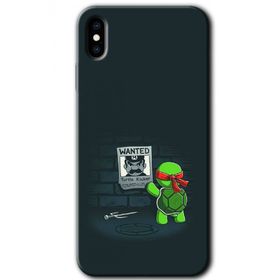 Apple iPhone X Kaplumbağa Avcısı Baskılı Uyumlu Silikon Kılıf