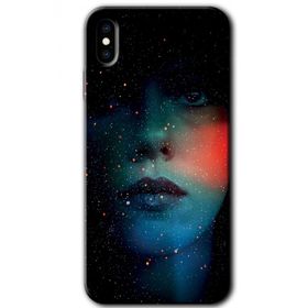 Apple iPhone X Karanlık Kadın Baskılı Uyumlu Silikon Kılıf