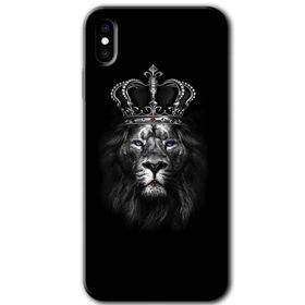 Apple iPhone X King Lion Baskılı Uyumlu Silikon Kılıf