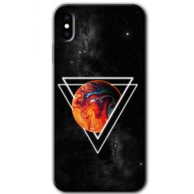 Apple iPhone X Kızıl Gezegen Baskılı Uyumlu Silikon Kılıf