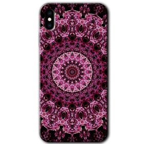 Apple iPhone X Mandala Patterns Kaleidoscope Baskılı Uyumlu Silikon Kılıf