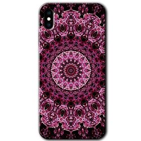 Apple iPhone X Mandala Patterns Kaleidoscope Baskılı Uyumlu Silikon Kılıf