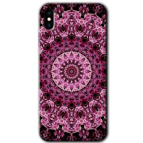 Apple iPhone X Mandala Patterns Kaleidoscope Baskılı Uyumlu Silikon Kılıf