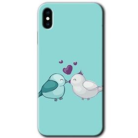 Apple iPhone X Mutlu Kuşlar Baskılı Uyumlu Silikon Kılıf
