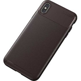 Apple Iphone X Negro Karbon-Kahverengi Silikon Kılıf
