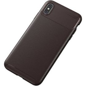 Apple Iphone X Negro Karbon-Kahverengi Silikon Kılıf