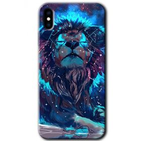 Apple iPhone X Neon Aslan Baskılı Uyumlu Silikon Kılıf