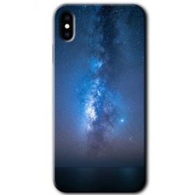 Apple iPhone X Samanyolu Baskılı Uyumlu Silikon Kılıf