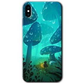 Apple iPhone X Silhoutte Dropss Baskılı Uyumlu Silikon Kılıf