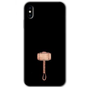 Apple iPhone X Thor Çekiç Baskılı Uyumlu Silikon Kılıf