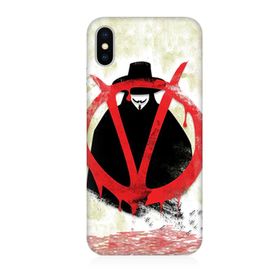 Apple iPhone X Uyumlu Vendetta Baskılı Silikon Kılıf