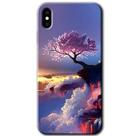 Apple iPhone X Wash Red Wall Baskılı Uyumlu Silikon Kılıf