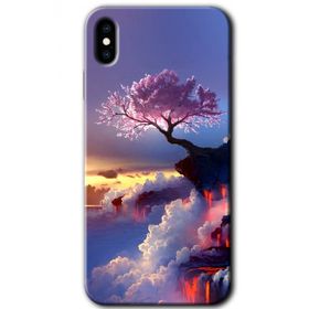 Apple iPhone X Wash Red Wall Baskılı Uyumlu Silikon Kılıf