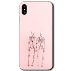 Apple iPhone X Yaşayan Çift Baskılı Uyumlu Silikon Kılıf