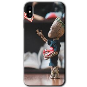 Apple iPhone X Yeşil Kurt Baskılı Uyumlu Silikon Kılıf